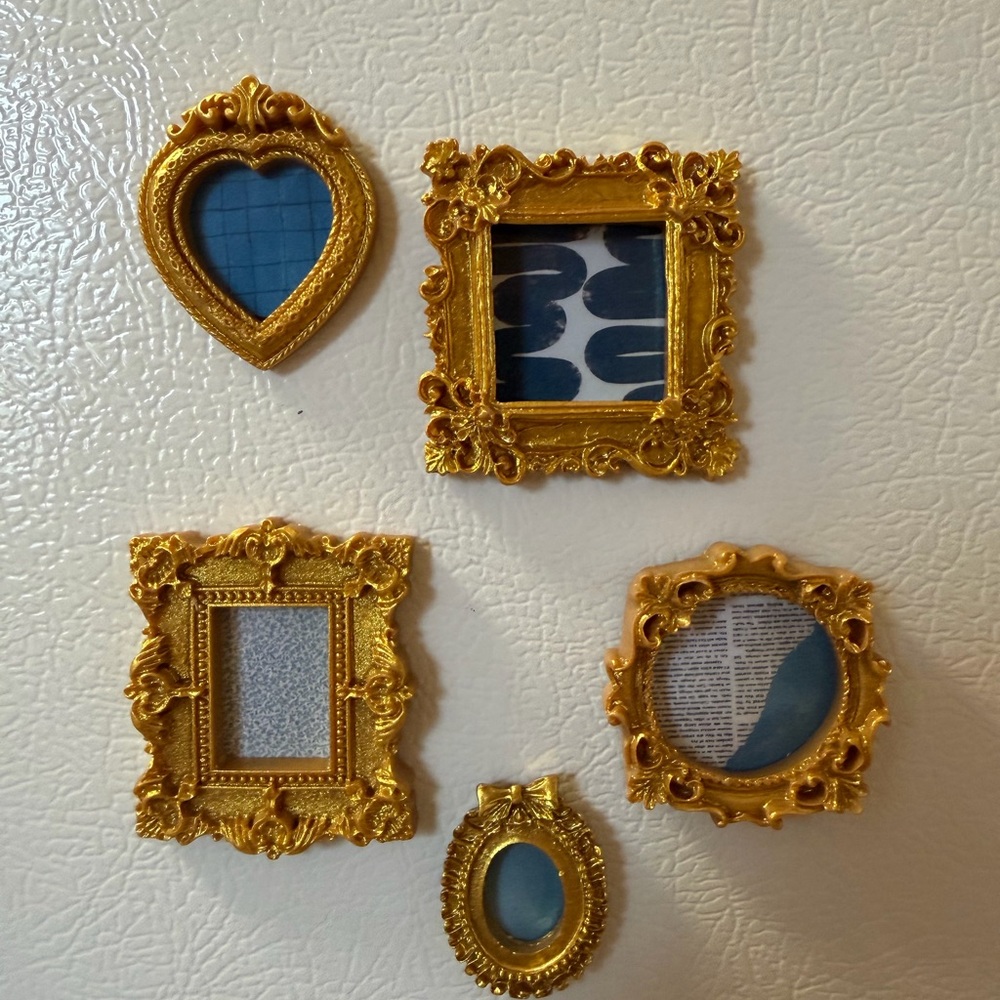 Set of 5 Magnets - Blue